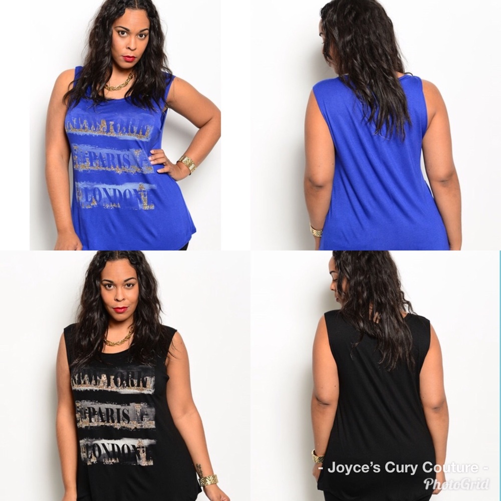 💙🖤 SLEEVELESS TANK TOP🖤💙